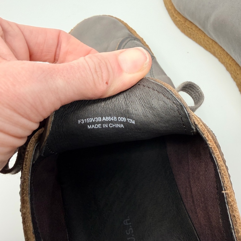 John Varvatos Gray Leather Sneakers - Picture 6 of 6